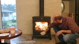 Обзор печи-камина Invicta Altea на даче под Минском